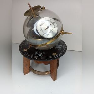 Vintage Sputnik Barometer Weather Instrument